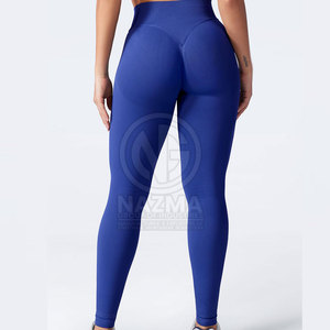 Leggings Scrunch Butt Respirants et à Séchage Rapide de Haute Qualité pour Femmes, Taille Élastique, Longueur Intégrale, en Spandex/Polyester, pour le Fitness, Faible MOQ - Product Image 2