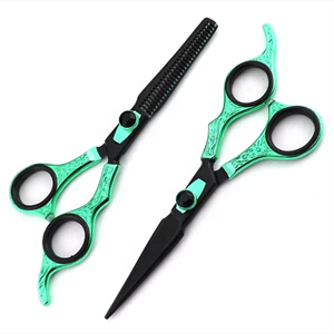 Juego de Tijeras de Peluquería Profesionales Multicolores de Acero Inoxidable con Marca Personalizada - Product Image 1