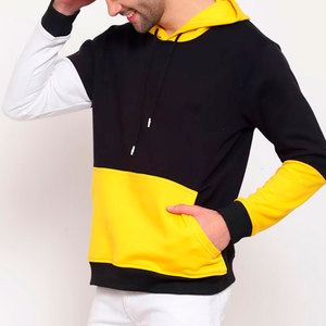 Sweat à capuche décontracté pour homme, imprimé numérique personnalisé OEM, 100 % coton molletonné épais, coupe ample, col long à capuche, hiver - Product Image 4