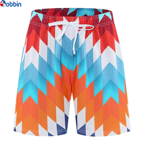 Pantalones Cortos Deportivos Cómodos para Hombre, Pantalones Cortos de Verano con Estampado Personalizado, Color Sólido, Sublimación, Malla, Ropa de Playa, Cintura Elástica - Product Image 4
