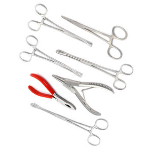 Ensemble d'outils de perçage corporel manuels réutilisables en acier inoxydable allemand de qualité supérieure, classe I, certifiés CE, garantie 1 an - Product Image 3