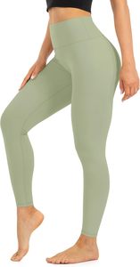 Leggings tricotés taille haute pour femmes, longueur intégrale, couleur unie, extensibles, respirants, sportifs, pour le yoga et le fitness - Product Image 2
