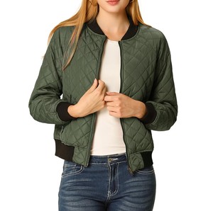 Wholesale Women Bomber <b>Jacket</b> Custom Casual Zip Front <b>Lightweight</b> Outerwear OEM Factory Export Quality Apparel - Product Image 4