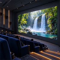 Panneau d'affichage LED intérieur P2 en aluminium moulé sous pression 3840Hz, affichage LED à pas fin avec service frontal pour cinéma