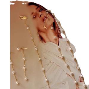 Collar de Perlas de Agua Dulce Naturales Chapado en Oro y Plata S925 para Mujer, Estilo Cielo Estrellado, Cadena para Suéter de Primavera y Otoño - Product Image 5