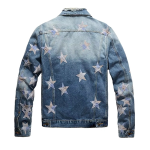 Veste en jean en coton de style vintage pour homme de haute qualité, vêtement décontracté élégant, veste en jean personnalisée, vente en gros - Product Image 2