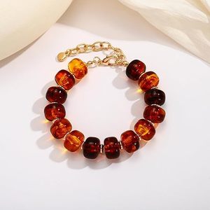 Bracelet perlé pour senior, perles en résine épaisses, tendance, fait main, style Y2K, étanche, livraison rapide, bijoux d'été - Product Image 2