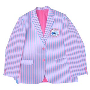 Chaqueta Blazer a Rayas, Corte Entallado, Estilo Casual de Negocios, Ropa de Oficina, Manga Larga, Prenda Exterior de Moda, Ropa Profesional - Product Image 1