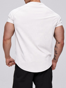 Ropa Deportiva de Fábrica con Etiqueta Privada OEM ODM, Camiseta de Gimnasio de Lujo para Hombre, Logotipo Personalizado, Transpirable y de Secado Rápido - Product Image 3