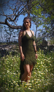 Robe en dentelle tendance, dos nu, style gothique bohème, féerique, elfe, tenue de festival pour femme, tenue de soirée, cadeau pour elle - Product Image 2