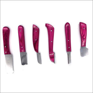Nuevo Set de Cuchillos para Peluquería Canina Azul para Eliminar el Pelo Muerto y el Subpelo con Garantía de por Vida - Product Image 5