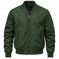 Blouson bomber noir pour homme de haute qualité avec col montant, respirant et personnalisable avec logo, nouveau design, prix raisonnable