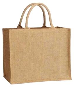 Vente en gros d'usine de sacs à main en toile de jute imprimés personnalisés sac fourre-tout en jute écologique réutilisable fournisseur de sacs à provisions en jute - Product Image 3