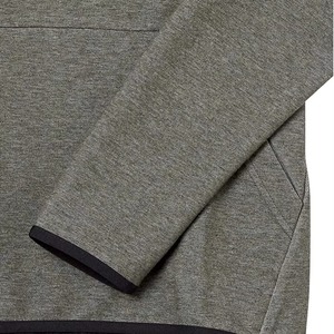 Sweat à capuche pour homme en coton premium, grammage lourd, avec logo personnalisé brodé, couleur unie, prix bas, style automne urbain, vente en gros - Product Image 4