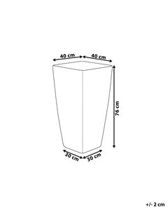 แจกันโลหะมินิมอลทรงตั้งพื้น ขนาด 40x30 ซม. สูง 76 ซม. สำหรับใส่น้ำ ตกแต่งภายใน - Product Image 4