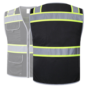 Chaleco de Trabajo Reflectante de Alta Visibilidad, Hecho con Material 100% Poliéster, Precio Económico, con Múltiples Bolsillos, Fácil de Usar - Product Image 2