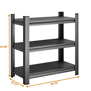Scaffale di Stoccaggio in Metallo a Due Livelli per Acquari da 5-10 Galloni, Supporto a Tre Livelli per Piccoli Rettili, per Casa e Ufficio, 50 cm L x - Product Image 3