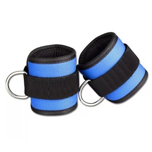 <b>Pink</b> Nylon Exercise Wrist Wraps with Metal D-Ring for Strength Training - Product Image 3