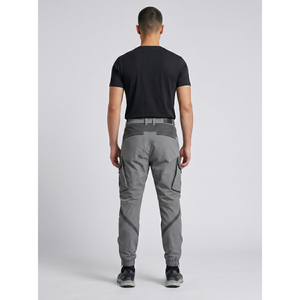 Men's Techwear Cargo Pants OEM Private Label Slim Tapered Streetwear with Customized Logo Nylon Cotton Ripstop Wrinkled Technics - Product Image 2