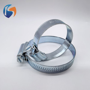 Collier de serrage galvanisé à tête <span class=keywords><strong>rivet</strong></span>ée de type britannique pour tuyaux industriels - Product Image 2