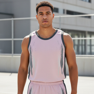 Uniforme de baloncesto personalizado con paneles de malla sublimados, de secado rápido, flexible, para entrenamiento, venta al por mayor, uniforme deportivo para equipos de adultos. - Product Image 5