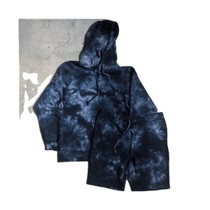 100% algodón, venta al por mayor, chándales informales de alta calidad, nuevos chándales elegantes teñidos con lazo, transpirables, chándal en blanco personalizado de 2 piezas - Product Image 2