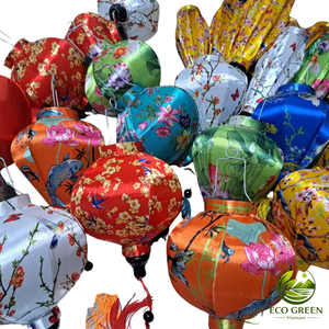 Artisan Hoi An Lantern Handmade Vietnamese Silk Hanging Lamp for Homestay Entrance and Balcony Decoration - Product Image 6