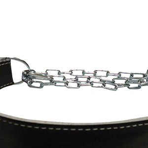 New Arrival Cross-fit Leather Dipping <b>Belt</b> With Chain Weighted Dips Pull Ups Bodybuilding Strength Training Leather Dip <b>Belts</b> - Product Image 5