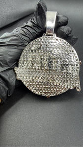 Pendentif de luxe ALL MONEY en argent sterling 925 avec diamant de laboratoire, collier chaîne Hip Hop Bling, bijoux streetwear - Product Image 2