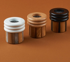 Brûleur d'encens en résine de bois d'obsidienne, artisanal de luxe, support en bois et époxy pour bâtonnets d'encens, rituels spirituels - Product Image 1