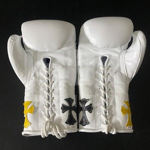 ถุงมือชกมวยโครมฮาร์ทส์แบบมืออาชีพ รุ่น No Boxing No Life หนังวัวแท้คุณภาพสูง หนาพิเศษ ปรับแต่งได้ ขายดี - Product Image 5
