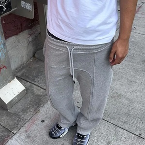 Custom High Quality Heavyweight Sweatpants 100% Cotton <b>Jogger</b> Blank Sweatpants Loose Casual Straight Leg <b>Stacked</b> Sweatpants - Product Image 5
