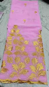 High Quality Woven Combed Cotton Voile <b>Fabric</b> Breathable Embroidery Traditional Multicolour Women's Thoub Lafaya Sudanese <b>Medium</b> - Product Image 4