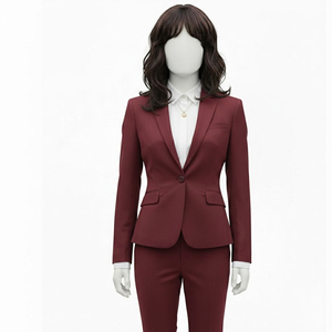 Blazer de Mujer de Último Diseño, Color Sólido, Manga Larga, Botón Único, Blazers de Oficina para Damas, Traje de Mujer, Chaquetas de Negocios para Mujer - Product Image 4