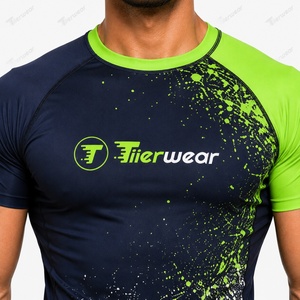 Rashguard de Alto Rendimiento para BJJ, 215 GSM, Poliéster y Spandex, Ajuste Ajustado de Compresión, Transpirable, Secado Rápido, para Jiu Jitsu - Product Image 5
