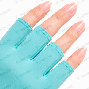 Gants anti-UV à demi-doigts les plus vendus, respirants et réutilisables pour lampe à ongles, séchage rapide, gants de manucure - Product Image 5