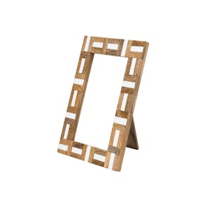 Bone Inlay Photo <b>Frame</b> Checkered Pattern <b>Wooden</b> <b>Picture</b> <b>Frame</b> Home Decor Tabletop Custom Geometric <b>Frame</b> Wholesale Price - Product Image 1