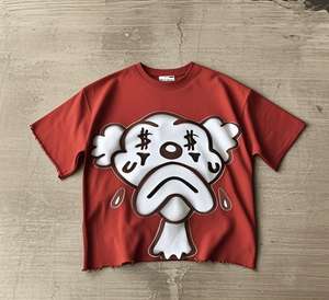 T-shirt Homme Col V Manches Courtes Anti-Plis 100% Coton Respirant Écologique Anti-Boulochage Style Urbain Taille et Couleur Personnalisables - Product Image 3