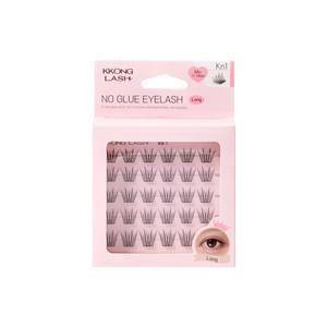 [EVERBIO] ขนตาปลอม KKONGLASH-NOGLUE แบบไม่ต้องใช้กาว  ชุดขนตาแบบกลุ่มพร้อมแถบแบนบางพิเศษ น้ำหนักเบา ใช้ซ้ำได้ - Product Image 1