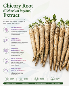Hgo สารสกัดจากรากชิกโครีธรรมชาติบริสุทธิ์ (cichorium intybus) สารสกัด (อาหารเพื่อสุขภาพ) ข้อมูลจำเพาะ10:1 - Product Image 2
