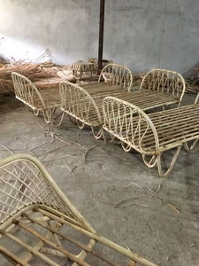 Cabecero de mimbre natural hecho a mano duradero proveedor mayorista muebles de cama ligeros sostenibles de Vietnam - Product Image 3