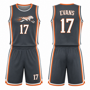 Ensemble Maillot et Short de Basketball Col en V Personnalisé – Tenue d'Entraînement et Vêtements d'Équipe en Gros pour Joueurs - Product Image 1