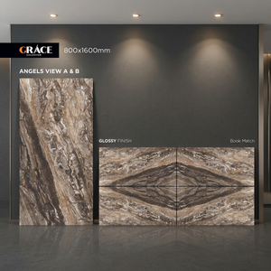 Vistaar - Baldosas de Porcelana Brillante Antideslizantes de 12 mm de Grosor, 800x1600 mm, Diseño Gris de Lujo para Interiores y Exteriores, para Pisos y Paredes, 5 Unidades - Product Image 6