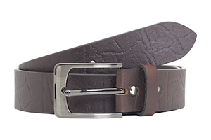 Ceinture en cuir véritable pour homme disponible en cuir marron et noir de 3,8 cm ou en PU avec boucle en alliage de zinc, directement de l'usine - Product Image 6