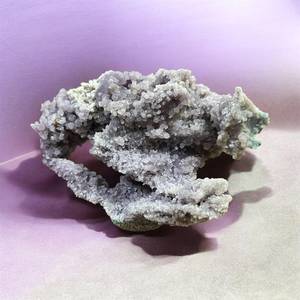 Spécimen d'agate naturelle, grappe de cristaux violets étincelants – Pierre de guérison, objet de collection artistique - Product Image 2