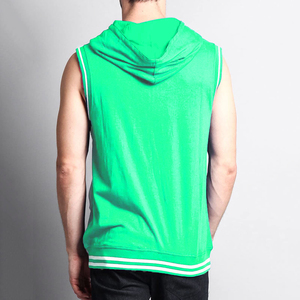 Débardeur de sport d'hiver sans manches pour la musculation, coupe stringer, style hoodie - Product Image 6