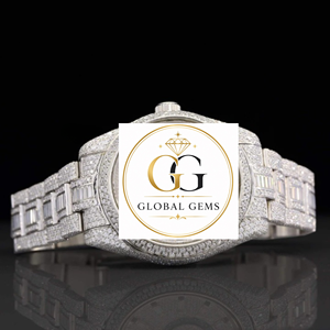 Top Quality Iced Out Moissanite Diamond <b>Watch</b> With <b>Arabic</b> Numeral Hip Hop Style For Casual And Formal Wear for Wholesale Supply - Product Image 1
