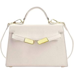 <b>White</b> Togo Texture Canvas <b>Tie</b> Dyed 80g Structured Tote Shoulder Bag for Women Boutique - Product Image 2