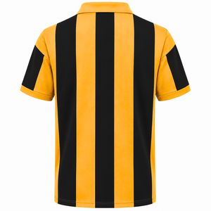 Custom NCBW 100 <b>Black</b> <b>Women</b> Sorority Striped <b>Polo</b> <b>Shirt</b> with Embroidered Logo Front <b>Black</b> gold casual short Sleeve for Female - Product Image 3