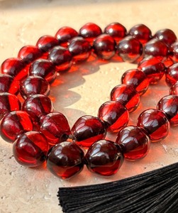 Perles de prière islamiques personnalisées en résine époxy polie, fabrication indienne, best-seller musulman 33, Tasbeeh Tasbih - Product Image 2